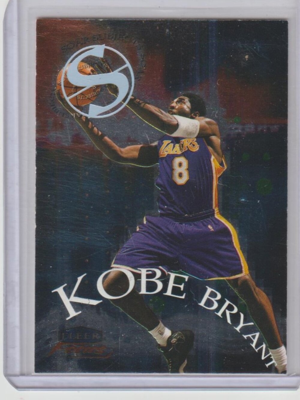 Kobe Bryant 1999-00 Fleer Focus Soar Subjects Insert Lakers #8 of 15 SS